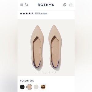 Rothy’s The Point - Ecru, Size 6